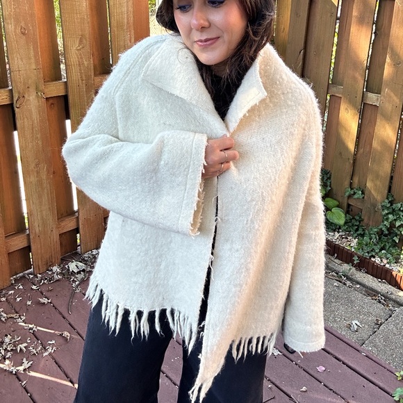 Designer Wool Blanket Jacket OOAK - Picture 3 of 13